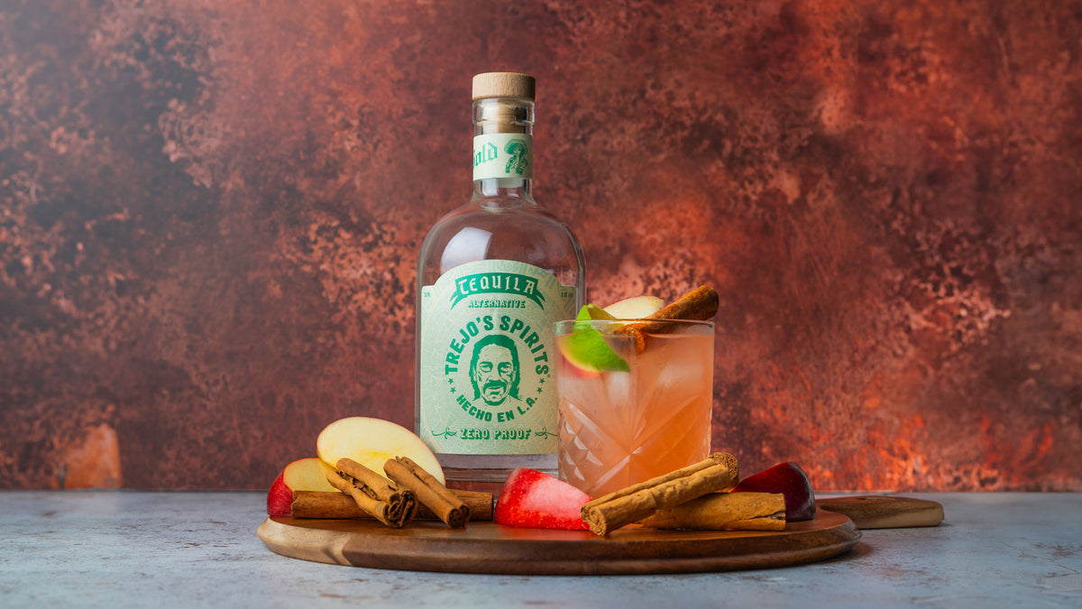 Apple Cinnamon Margarita made with Trejo's Spirits Tequila Alternative