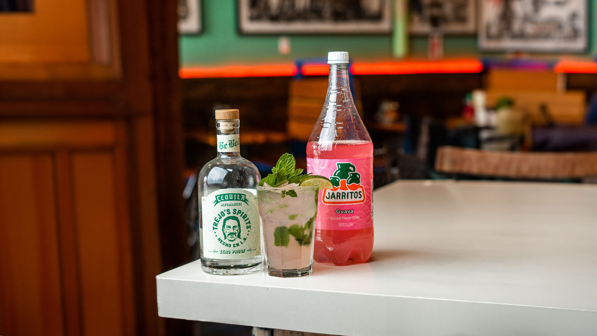 Guava Mojito made with Trejo's Spirits Tequila Alternative