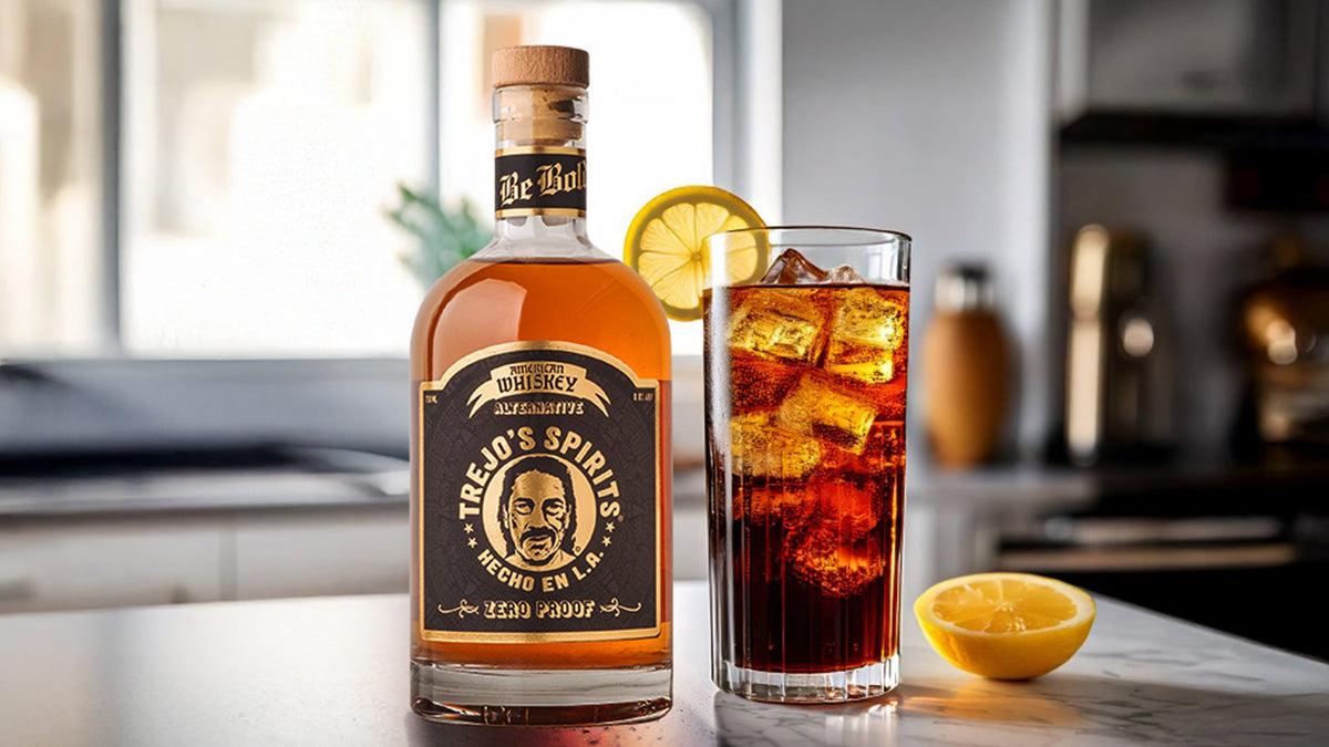 Whiskey and cola made with Trejo's Spirits American Whiskey Alternative