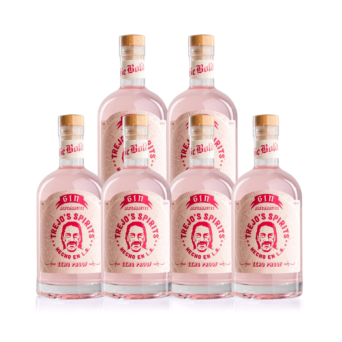 Six bottles of Trejo's Spirits Gin Alternative