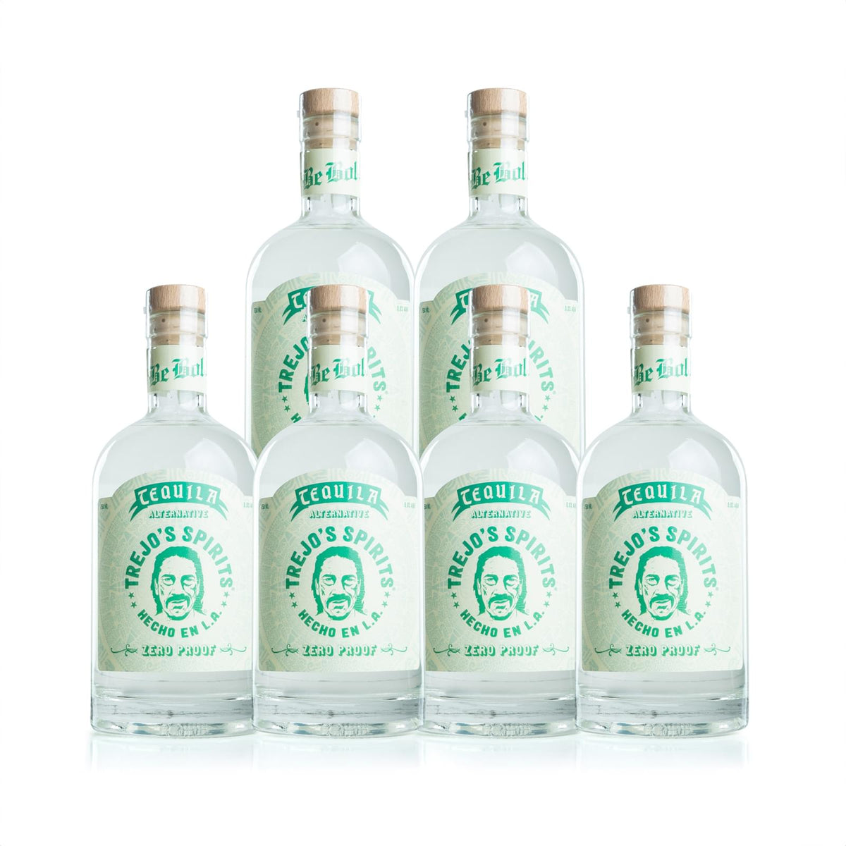 Six bottles of Trejo's Spirits Tequila Alternative